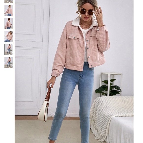 SHEIN corduroy fleece lined jacket - Picture 3 of 6